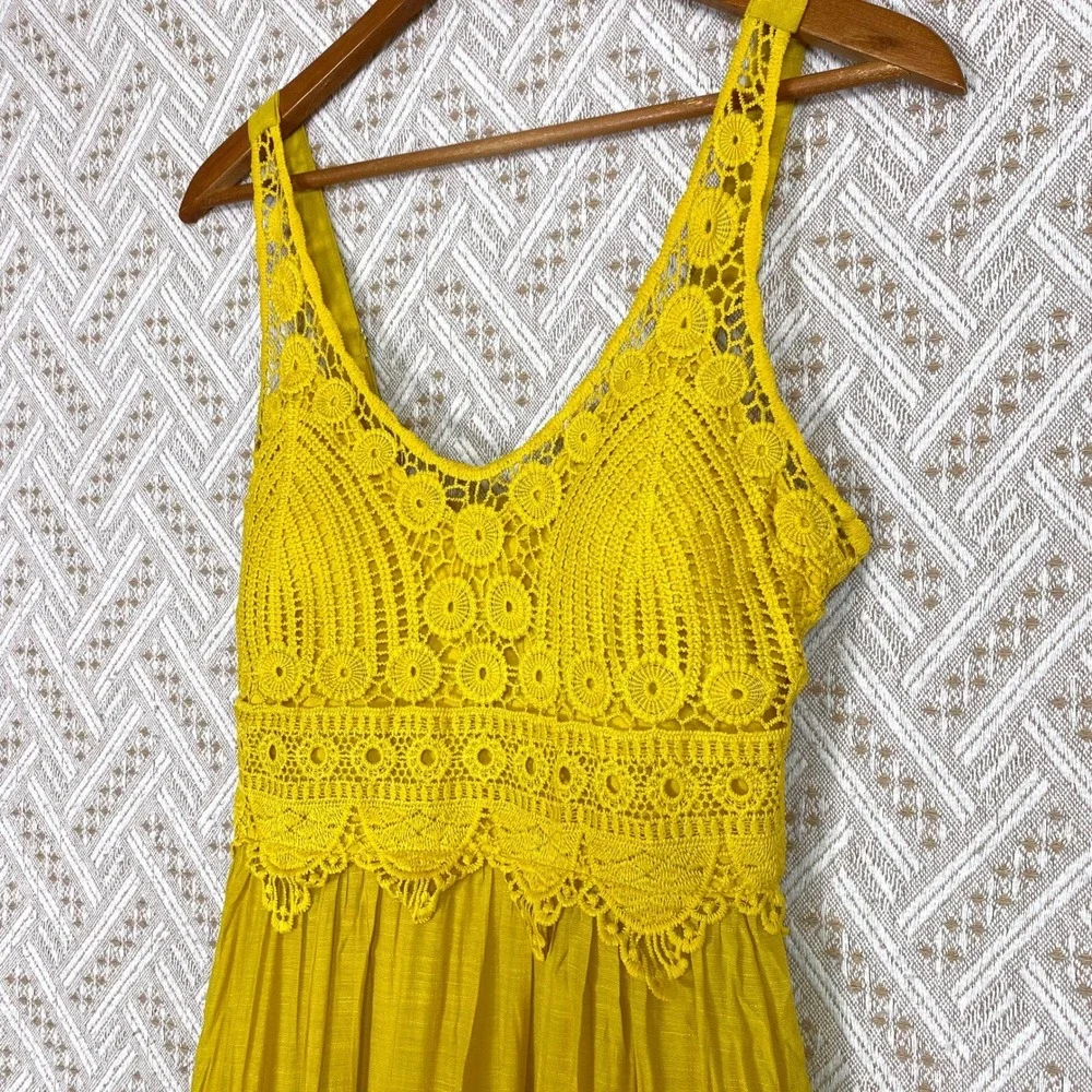 Anthropologie J Gee Small Maxi Dress Cottagecore Romantic Coquette Feminine Chic